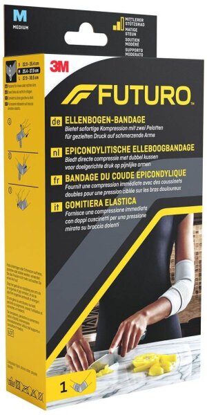 FUTURO™ Ellenbogenbandage 47862DABI, Gr. M grau 25,4-27,9 cm, 1 St.