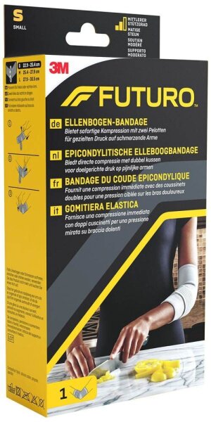 FUTURO™ Ellenbogenbandage 47861DABI, Gr. S grau 22,9-25,4 cm, 1 St.
