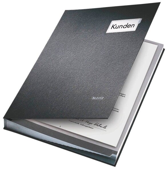 LEITZ Unterschriftenmappe Unterschriftsmappe 5700 20 Fächer schwarz, 1 St.