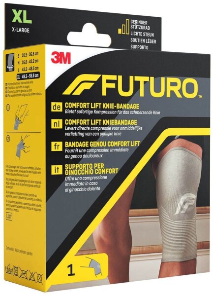 FUTURO™ Kniebandage Comfort Lift 76589DABI, Gr. XL grau 49,5-55,9 cm, 1 St.