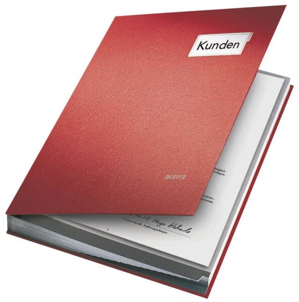 LEITZ Unterschriftenmappe Unterschritsmappe 5700 20 Fächer rot, 1 St.