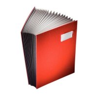 LEITZ Unterschriftenmappe Unterschritsmappe 5700 20 Fächer rot, 1 St.