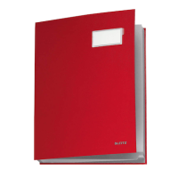 LEITZ Unterschriftenmappe Unterschritsmappe 5700 20 Fächer rot, 1 St.
