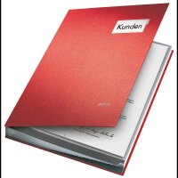 LEITZ Unterschriftenmappe Unterschritsmappe 5700 20 Fächer rot, 1 St.