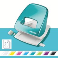 LEITZ Locher NeXXt 5008 WOW eisblau-metallic, 1 St.