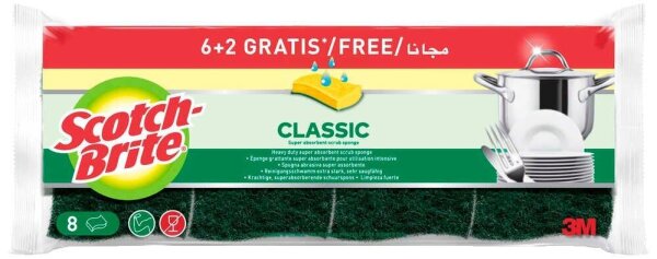 Scotch-Brite Classic Topfreiniger, 8 St.