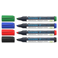 Schneider Maxx 293 Whiteboard- und Flipchart-Marker farbsortiert 2,0 - 5,0 mm, 4 St.