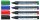 Schneider Maxx 293 Whiteboard- und Flipchart-Marker farbsortiert 2,0 - 5,0 mm, 4 St.