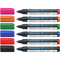 Schneider Maxx 290 Whiteboard- und Flipchart-Marker farbsortiert 2,0 - 3,0 mm, 6 St.
