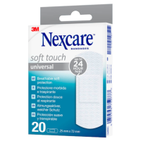 Nexcare™ Pflaster Soft Touch Universal N0520NS-1N weiß 2,5 x 7,2 cm, 20 St.