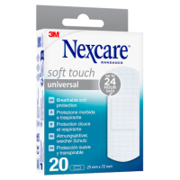 Nexcare™ Pflaster Soft Touch Universal N0520NS-1N weiß 2,5 x 7,2 cm, 20 St.