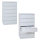 Gürkan Karteischrank lichtgrau 6 Schubladen 76,0 x 62,0 x 132,0 cm, 1 St.