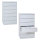 Gürkan Karteischrank lichtgrau 6 Schubladen 76,0 x 62,0 x 132,0 cm, 1 St.