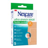 Nexcare™ Pflaster Ultra Stretch MAXI Flexible Comfort N8-5-1M beige 5,0 x 10,1 cm, 5 St.