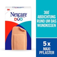 Nexcare™ Pflaster Duo MAXI N17-8-1M beige 5,1 x 10,2 cm, 5 St.