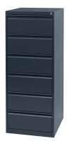 Gürkan Karteischrank anthrazit 6 Schubladen 53,0 x 62,0 x 132,0 cm, 1 St.