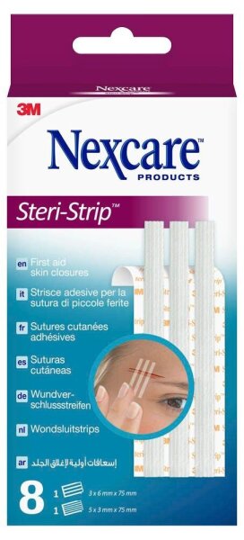 Nexcare™ Klammerpflaster Steri-Strip R150C weiß, 8 St.
