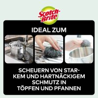 Scotch-Brite Stainless Steel Topfreiniger, 12 St.