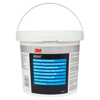 3M Handreinigungstücher Lackiererei 2-lagig weiß, 100 Tücher