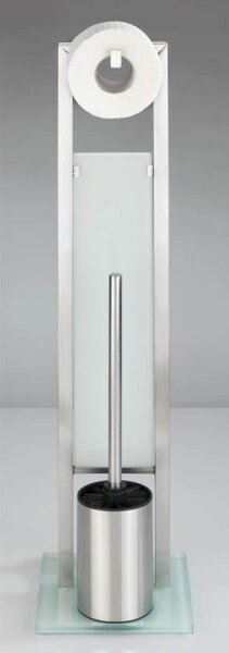WENKO WC-Garnitur Rivalta silber Metall, 1 St.