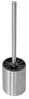 WC-Garnitur mit Halter silber Metall, 1 St.
