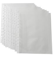RAPESCO® Prospekthüllen DIN A4 transparent genarbt 0,06 mm, 100 St.