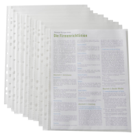 RAPESCO® Prospekthüllen DIN A4 transparent genarbt 0,06 mm, 100 St.