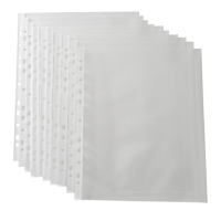 RAPESCO® Prospekthüllen DIN A4 transparent genarbt 0,06 mm, 100 St.