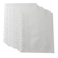 RAPESCO® Prospekthüllen DIN A4 transparent genarbt 0,06 mm, 100 St.