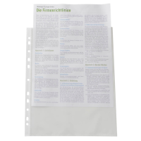 RAPESCO® Prospekthüllen DIN A4 transparent genarbt 0,06 mm, 100 St.