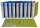 RAPESCO® Ringbücher 2-Ringe grün, blau, pink, violett, hellblau 3,7 cm DIN A4, 10 St.