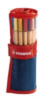 STABILO point 88 Fineliner farbsortiert 0,4 mm, 25 St.