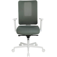 Topstar Bürostuhl Sitness Life 50, FY530E CR22 Stoff grau, Gestell weiß