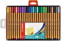 STABILO point 88 Fineliner farbsortiert 0,4 mm, 25 St.