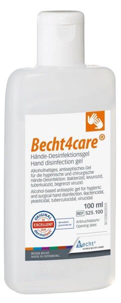 Becht4care® Händedesinfektionsgel 100 ml