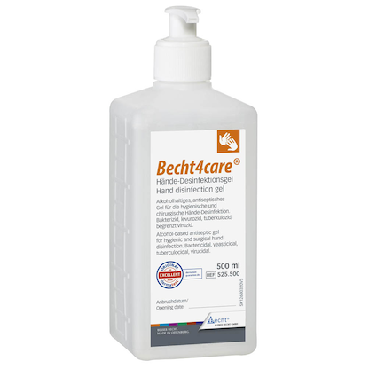 Becht4care® Händedesinfektionsgel 500 ml