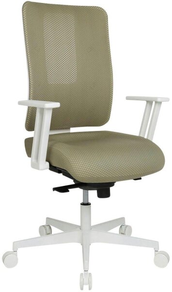 Topstar Bürostuhl Sitness Life 50, FY530E CR88 Stoff beige, Gestell weiß