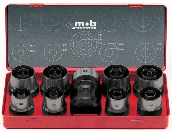 PEDDINGHAUS Satz 3-40 mm Locheisen 21-teilig