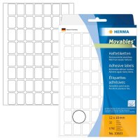 HERMA Movables Etiketten 10603 weiß 12,0 x 18,0 mm,...