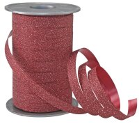 PRÄSENT Geschenkband POLY GLITTER Glitter rot 10,0...