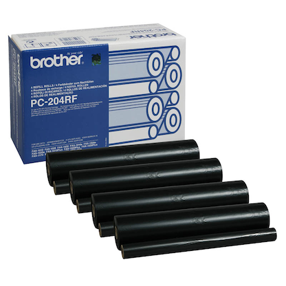 brother PC-204RF schwarz Thermo-Druckfolie, 4 Rollen