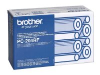 brother PC-204RF schwarz Thermo-Druckfolie, 4 Rollen