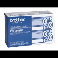 brother PC-204RF schwarz Thermo-Druckfolie, 4 Rollen