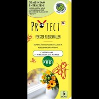 PROTECT Fliegenfalle Fenster transparent, 5 St.