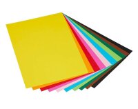 folia Fotokarton farbsortiert 300 g/qm 10 Blatt