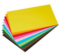 folia Fotokarton farbsortiert 300 g/qm 10 Blatt