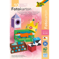 folia Fotokarton farbsortiert 300 g/qm 10 Blatt