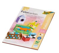 folia Fotokarton farbsortiert 300 g/qm 10 Blatt