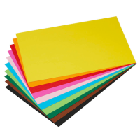 folia Fotokarton farbsortiert 300 g/qm 10 Blatt