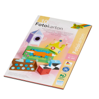 folia Fotokarton farbsortiert 300 g/qm 10 Blatt